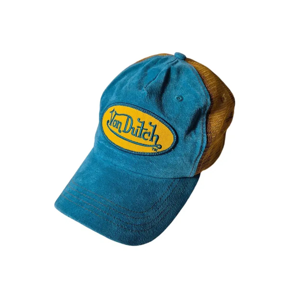 VonDuTch) 본더치 y2k 스웨이드 투톤 매쉬캡